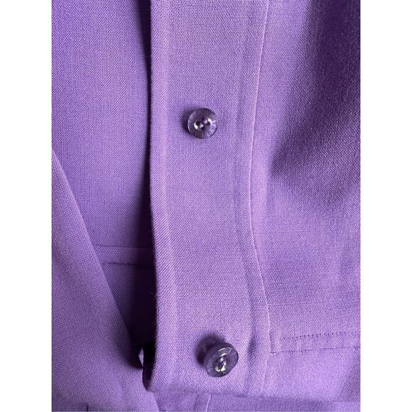 NWT Oscar de la Renta Virgin Wool Midi Dress Purple Size 8 $2590 - Picture 12 of 14